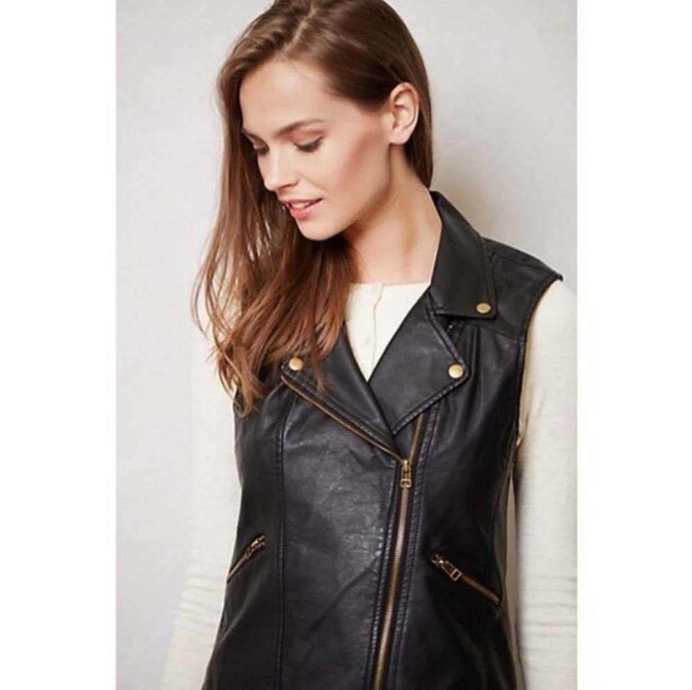Sanctuary clothing leather vest
